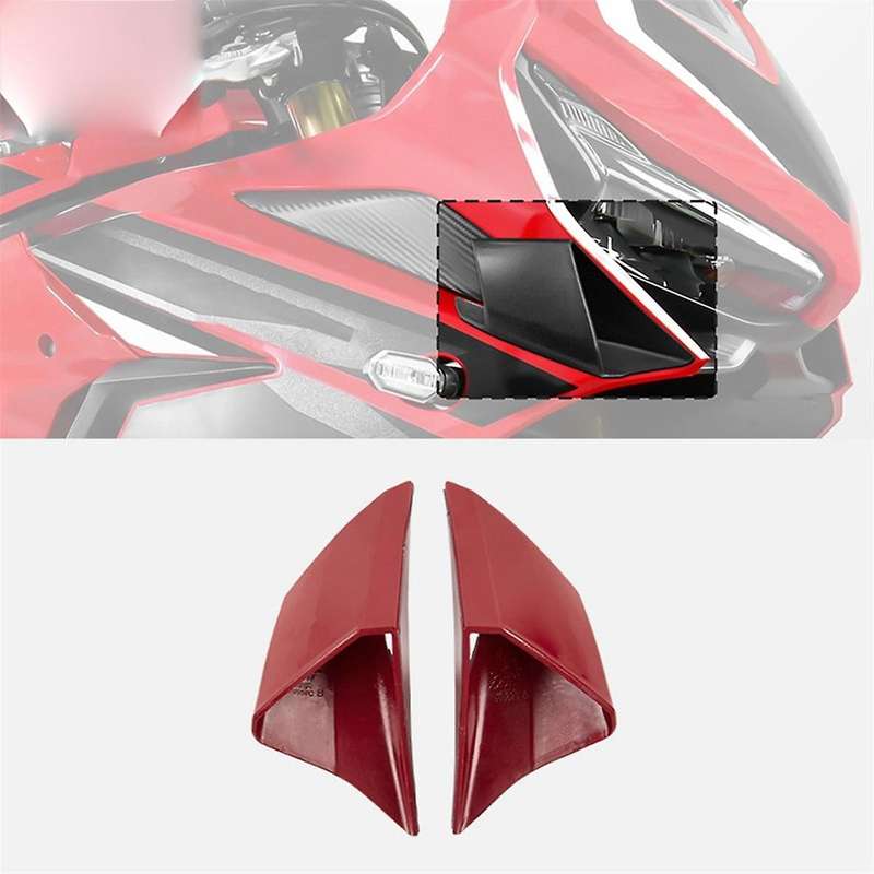 Motorcycle Red Side Deflector Wind Fixed Wind Wing Air Inlet Wing Fin for CBR650 19-23 Moto Modifica