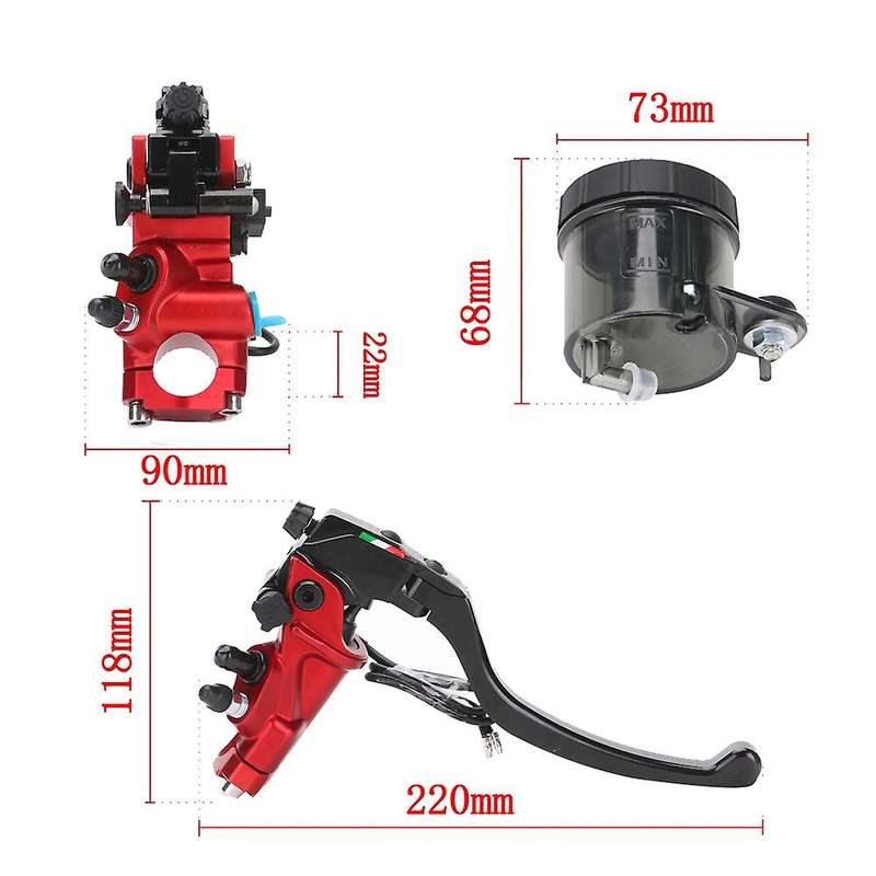 Motorcycle Refitting Parts Clutch Brake Lower Pump CNC Oil Pot Brake Assembly Is Universal