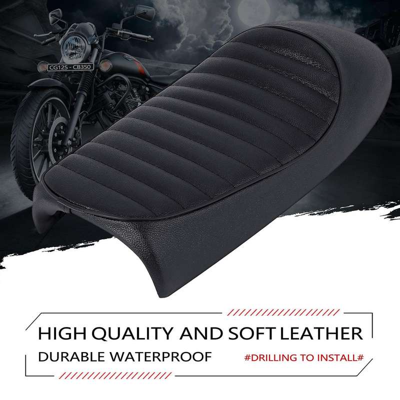Motorcycle Retro Vintage Hump Cafe Saddle Flat Pan for Cg125 Cb350 Cb400 Cb500 Cb750 Sr400 Xj Xs