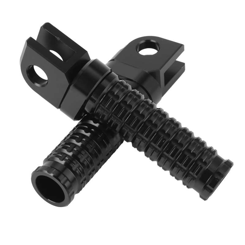 Motorcycle Rotating Front Footpegs Foot Pegs for ZX6R ZX10 R ZX14R ZZR1400 GTR1400 H2 ZRX1200(Black)