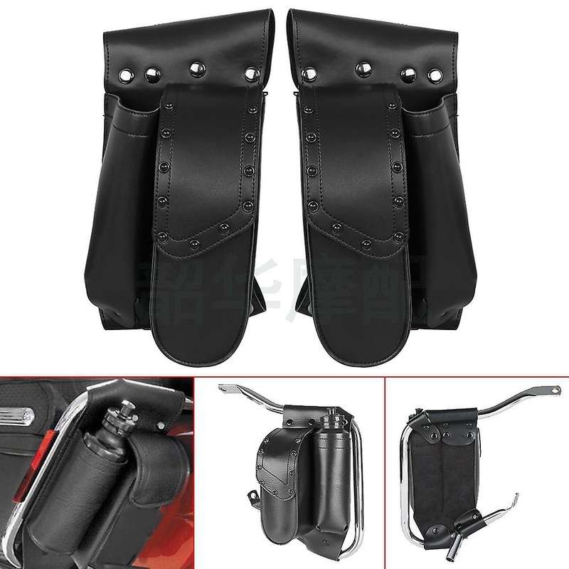 Motorcycle Saddlebag for Touring Road for Glide Guard Crash Bar Bags Water Bottle Holder Waterproof