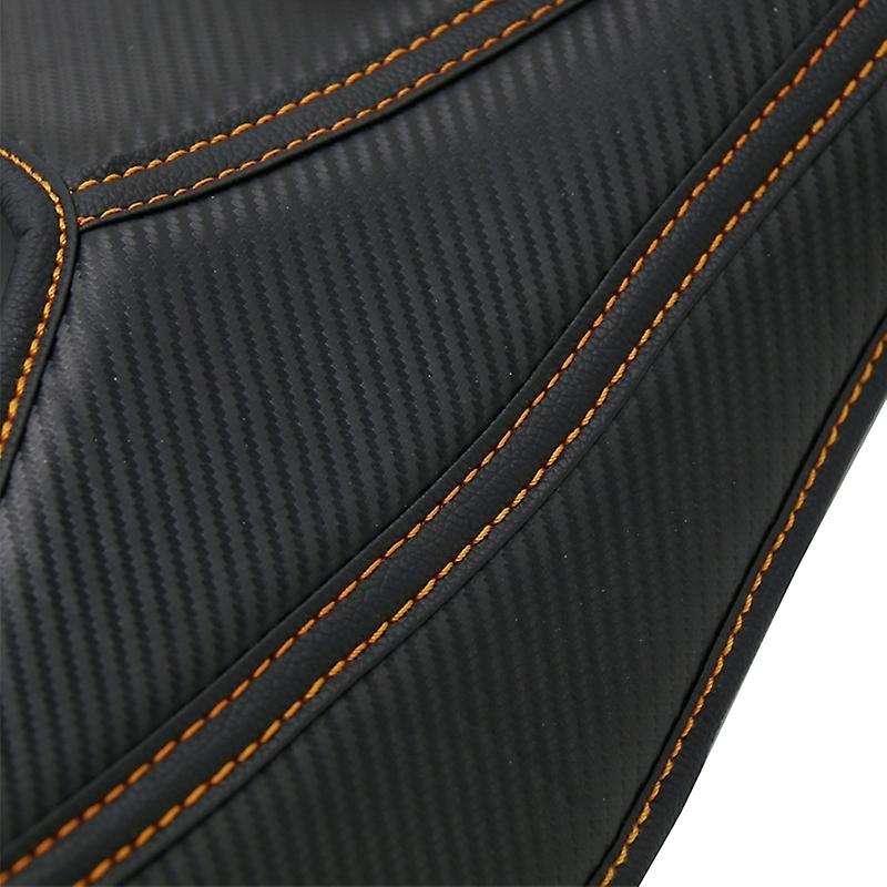 Motorcycle Seat Cover Sunproof Waterproof Cooling Heat Insulation for 250 390 2017-2020, Orange Line