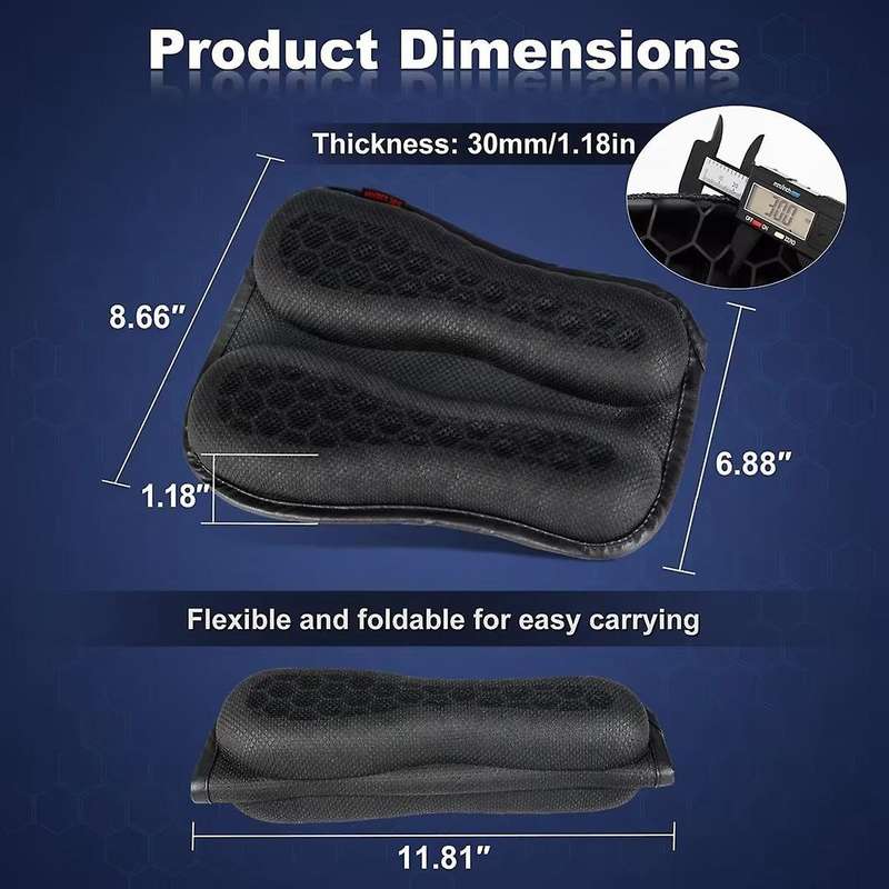 Motorcycle Seat Cushion Seat Cushion Breathable Shock Absorption Universal A