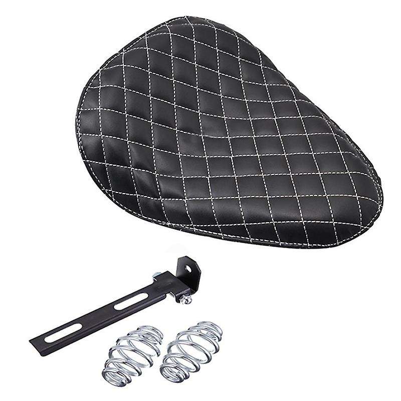 Motorcycle Seat Cushion Solo Driver Seat with Spring for Chopper Custom