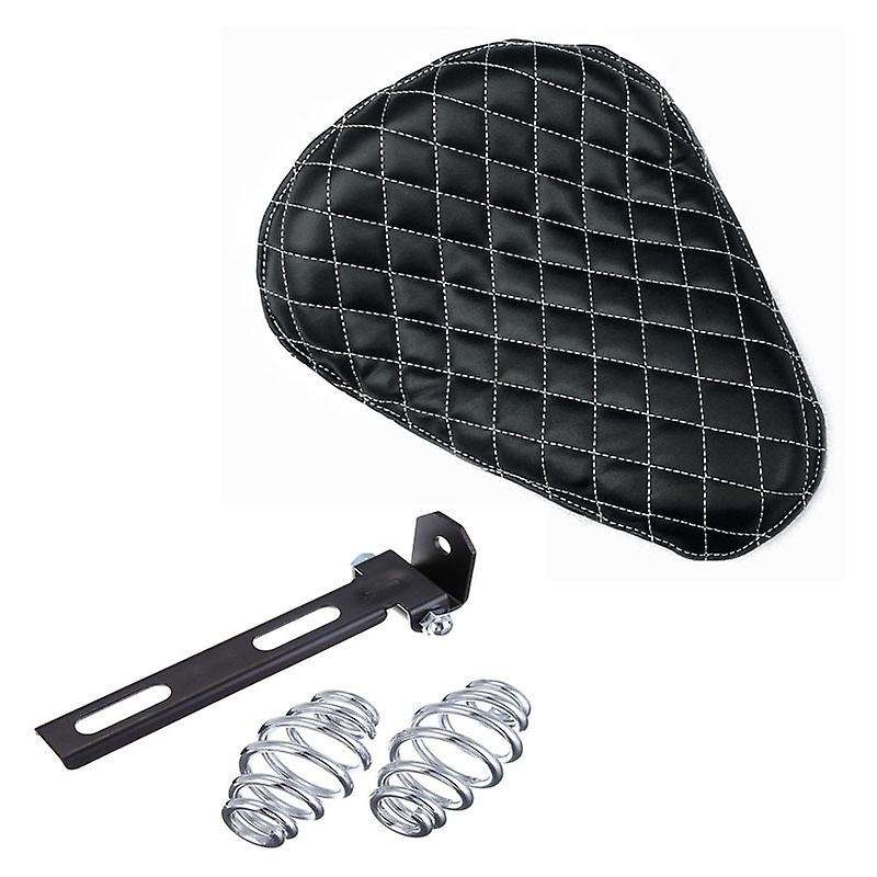 Motorcycle Seat Cushion Solo Driver Seat with Spring for Chopper Custom