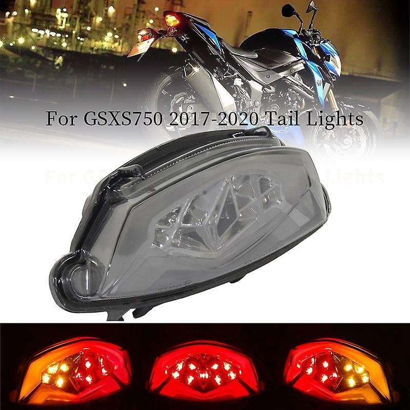 Motorcycle Sequential LED Tail Lights Brake Rear Turn Signals Integrated Light for GSXS 750 1000 F/Z