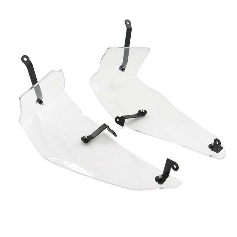 Motorcycle Side Deflector Lower Part Wind Deflector for K1600B K 1600 Grand America 2017-(Transparen