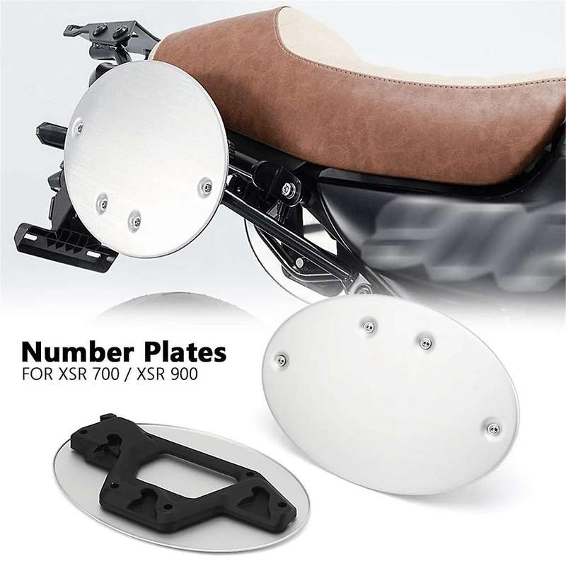 Motorcycle Side Number Plate Silver Panel Protector for Xsr700 Xsr 700 2021-2023 Xsr900 Xsr 900 2022