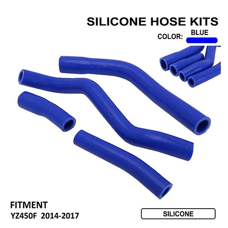 Motorcycle Silicone Hose Kit Radiator Heater Coolant Water Pipe for YZF450 2014-2017
