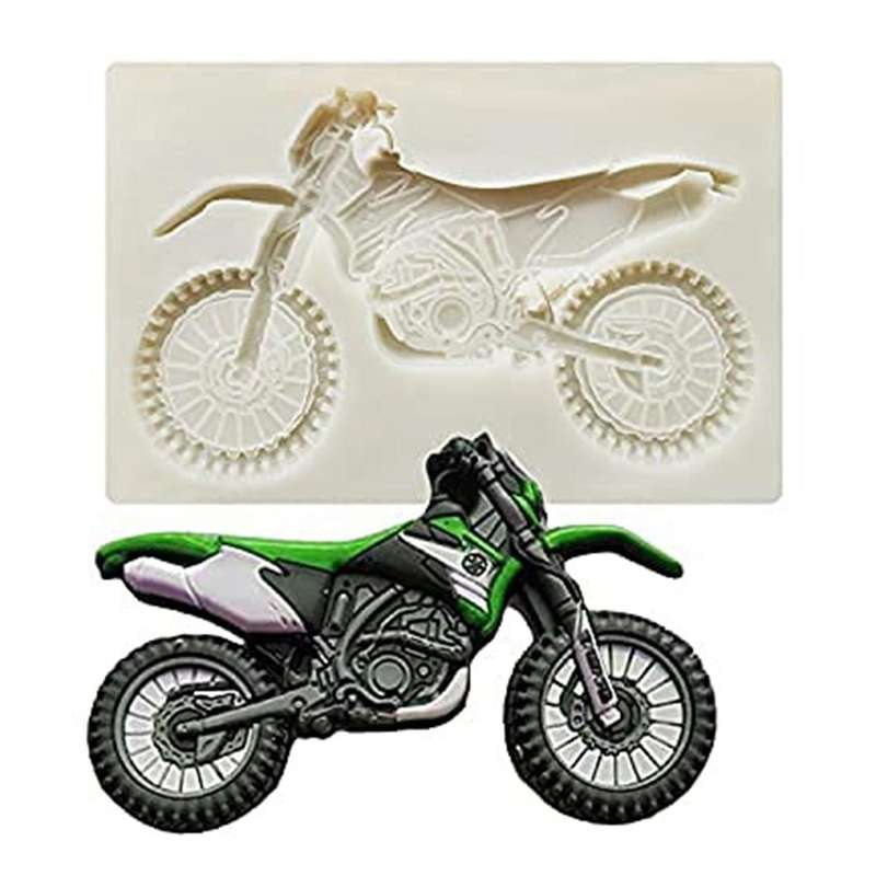 Motorcycle Silicone Mold Chocolate Mold Cake Decorating Paste Sugar Topper Mould Motor Bike Cake Dec