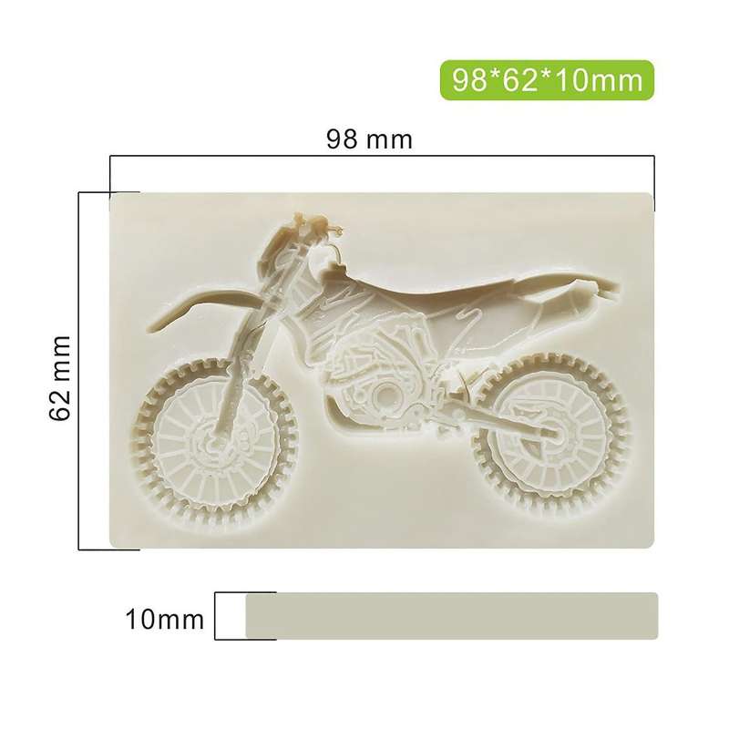 Motorcycle Silicone Mold Chocolate Mold Cake Decorating Paste Sugar Topper Mould Motor Bike Cake Dec