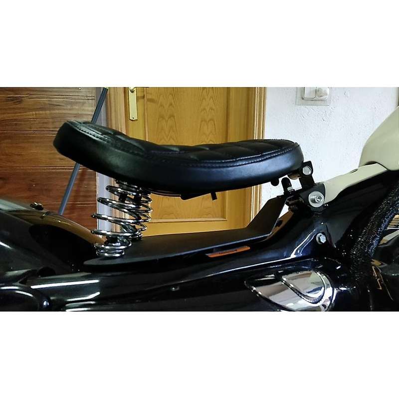 Motorcycle Solo Seat with Baseplate and Springs Bracket Sitting Cushion Mounting Kit for 883 Vertica