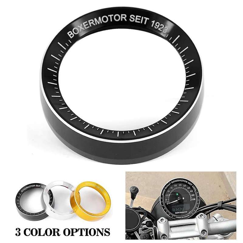Motorcycle Speedometer Bezel Gauge Ring Tachometer Trim Cover for R NINET Pure Urban GS Black