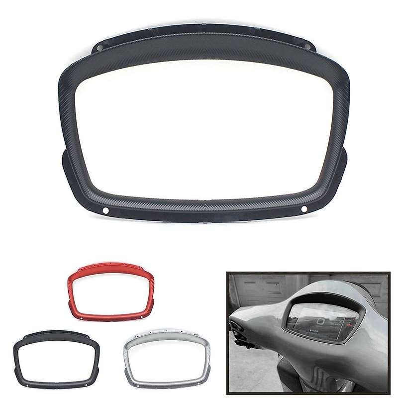 Motorcycle Speedometer Cover Digital Dashboard Rim for GTS300 250 300 2013-2020(Red)