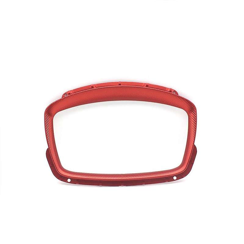 Motorcycle Speedometer Cover Digital Dashboard Rim for GTS300 250 300 2013-2020(Red)