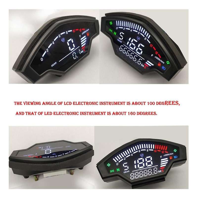 Motorcycle Speedometer Meter Odometer for Italika Vort-X 200 AKT200 Gear Speed Meter Oil Level Disp