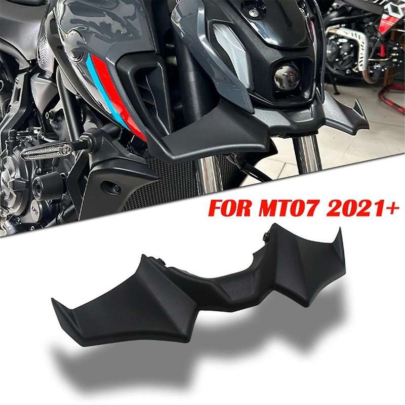Motorcycle Sport Downforce Front Spoilers Aerodynamic Wing Deflector for SP 2021-2023 MT07 Black