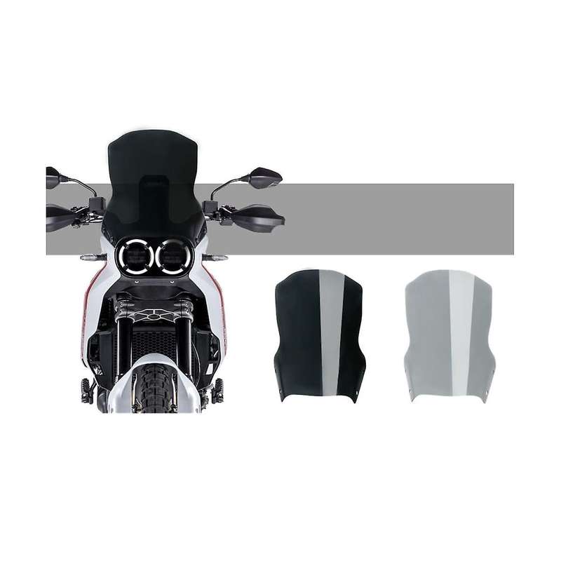 Motorcycle Sports Windscreen Windshield Visor Deflector for Desertx Desert X 2022 2023(gray)