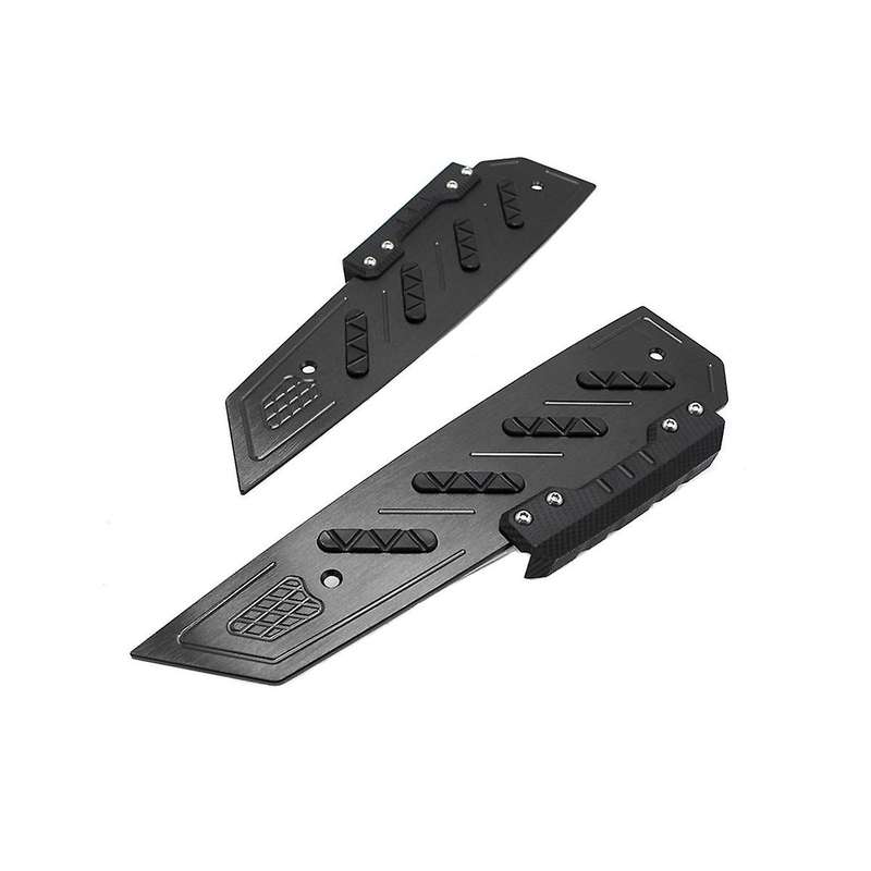 Motorcycle Step Footpads Pedal Plate Cover for Forza 300 Forza300 Mf13 Mf 13 2018 2019 2020(black)