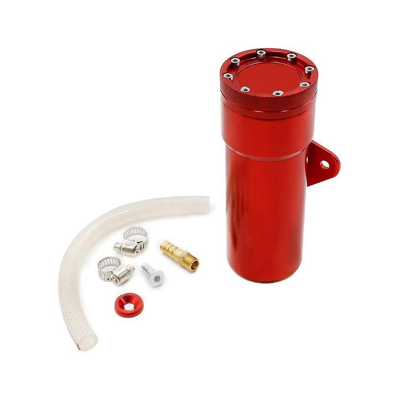 Motorcycle Styling Oil Catch Tank Aluminum Coolant Reservoir Fuel Can Car Accessories for Red