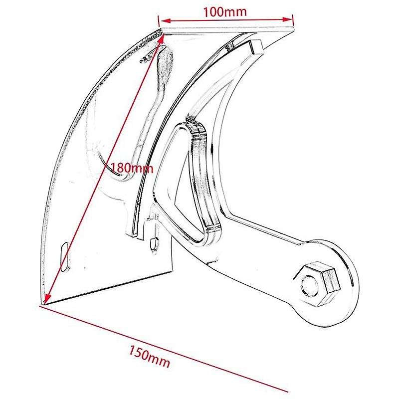 Motorcycle Swingarm Side Mount Curved License Plate Bracket for Boulevard M109R 2006-2013