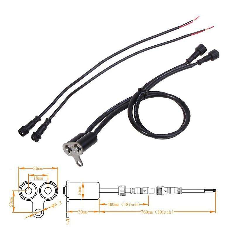 Motorcycle Switch ON-OFF Handlebar Adjustable Mount Waterproof Switches Button 12V Headlight for Ele