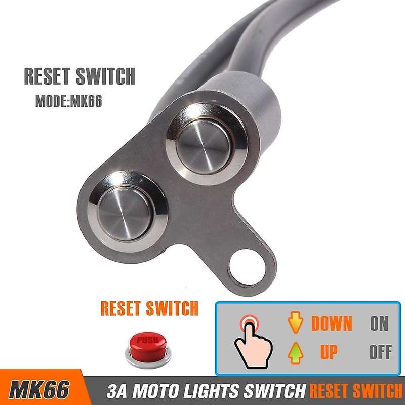 Motorcycle Switch ON-OFF Handlebar Adjustable Mount Waterproof Switches Button 12V Headlight for Ele