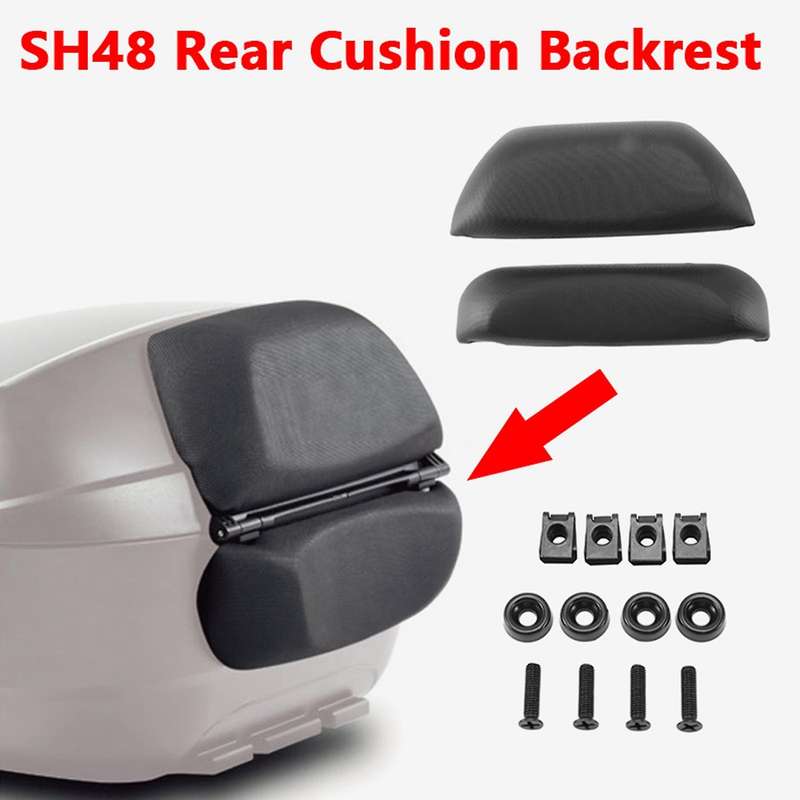 Motorcycle Tail Box Backrest Pad Rear Luggage Box Cushion for SH48 Top Case 48