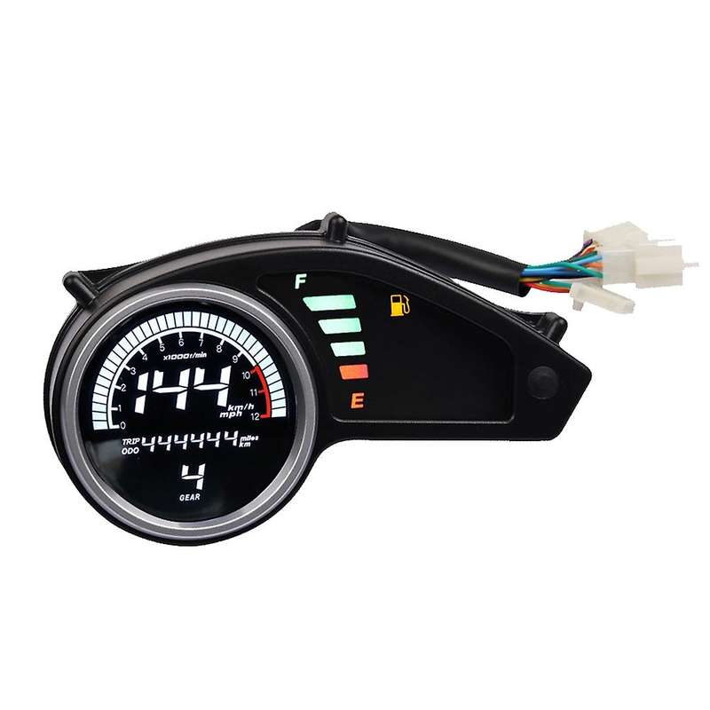 Motorcycle Tachometer LCD Digital Odometer Speedometer Meter with Gear Display for XR150 XR-150L XL1