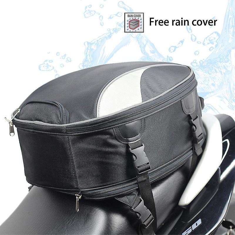 Motorcycle Tail Bags Waterproof Motocross Motorbike Travel Shoulder Bag Rear Seat Trunk Pack Reflect