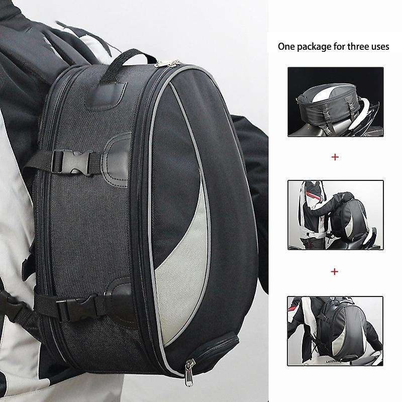 Motorcycle Tail Bags Waterproof Motocross Motorbike Travel Shoulder Bag Rear Seat Trunk Pack Reflect