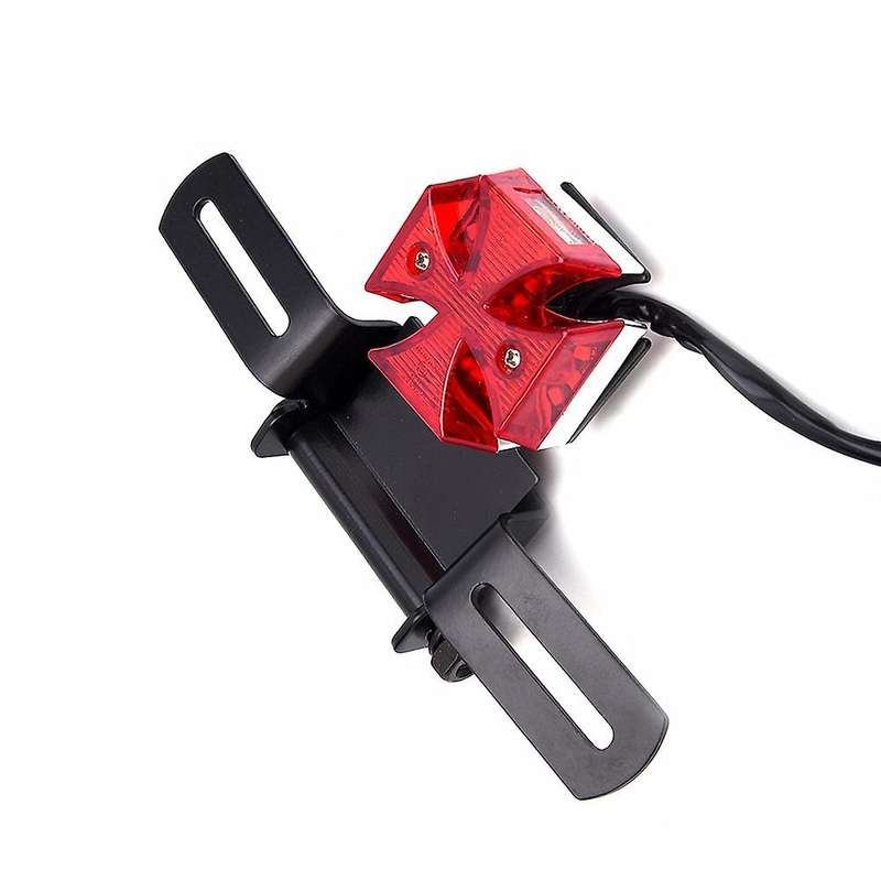 Motorcycle Tail Light Choppers Dirt Bike Maltese LED Rear License Plate Tail Light for Most Dual Spo