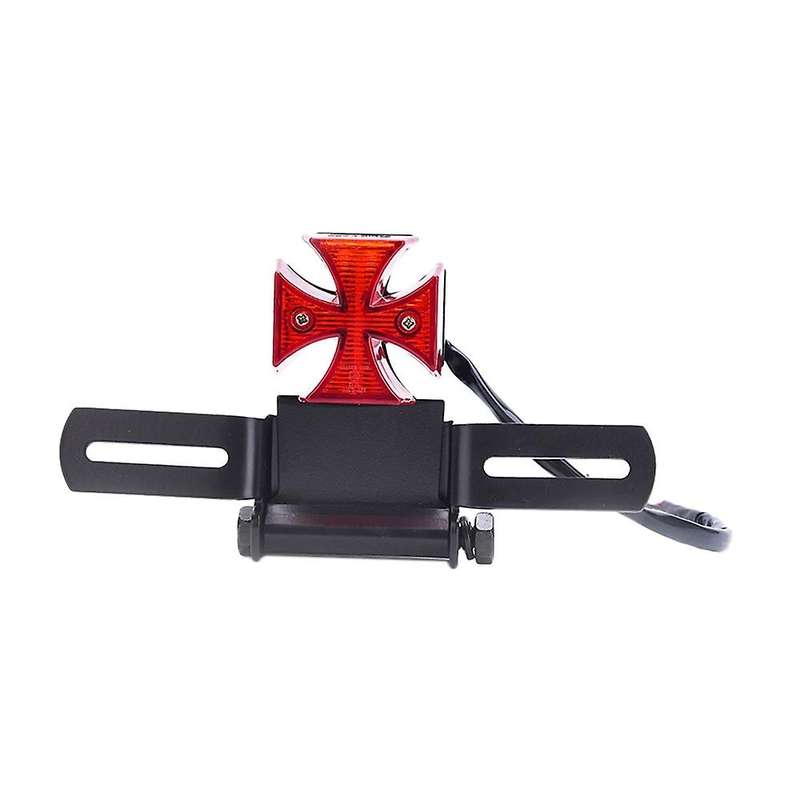 Motorcycle Tail Light Choppers Dirt Bike Maltese LED Rear License Plate Tail Light for Most Dual Spo