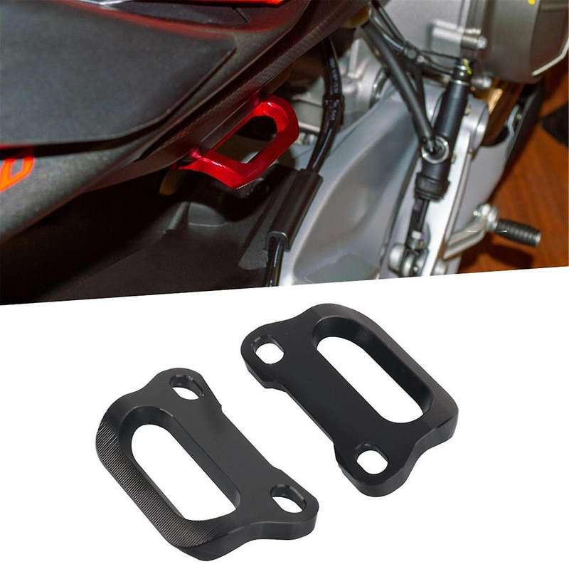 Motorcycle Tail Rear Seat Passenger Handle Grab Bars Armrest for 660 RS660 Tuono 660 2020-2022(Black