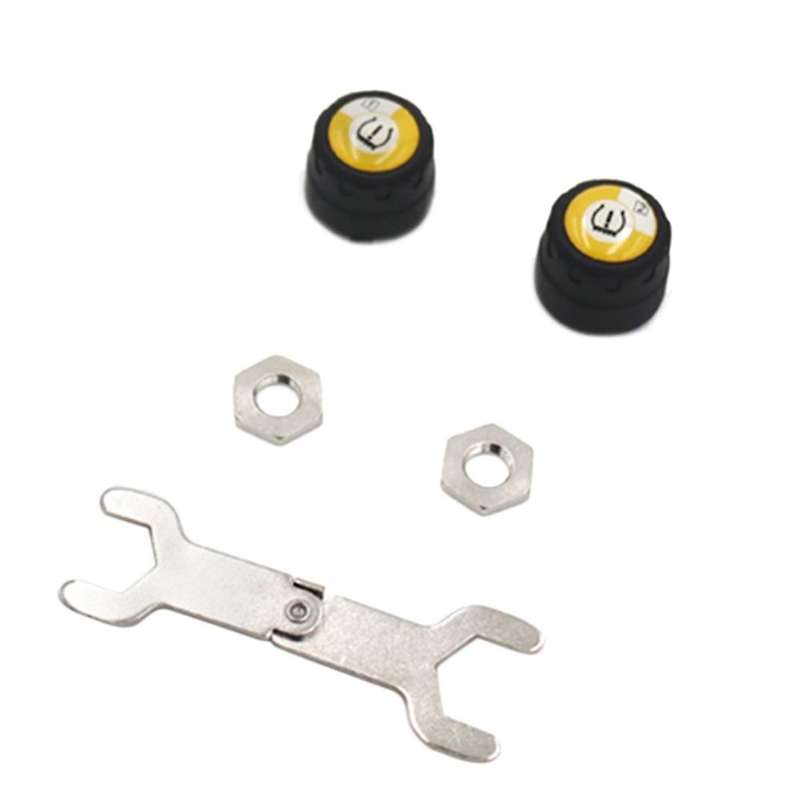 Motorcycle Tire Tyre Pressure Monitoring System 2 External Sensors for IOS Android APP Mobile Phone