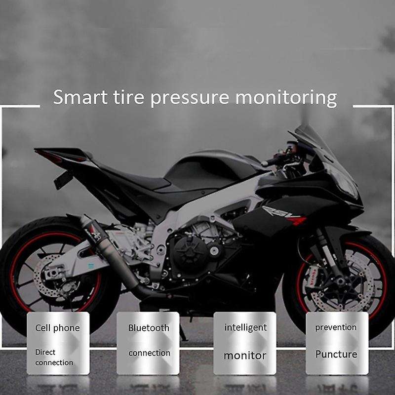 Motorcycle Tire Tyre Pressure Monitoring System 2 External Sensors for IOS Android APP Mobile Phone