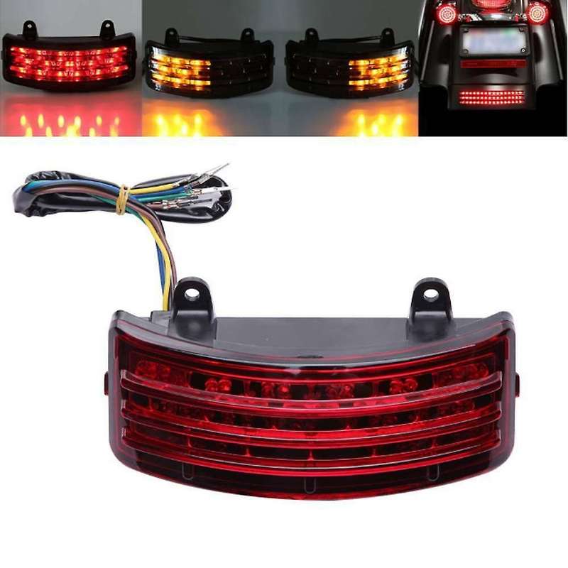 Motorcycle Tri-Bar LED Rear Tail Brake Tip Light for Touring 2014-2019 Street Glide&Road Glide 2015-