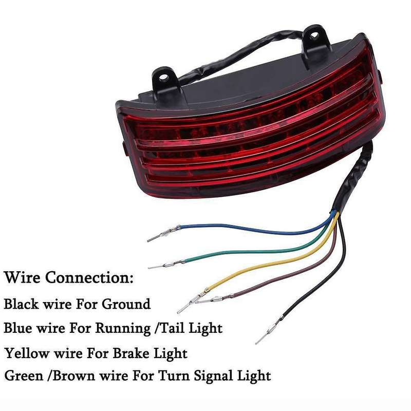 Motorcycle Tri-Bar LED Rear Tail Brake Tip Light for Touring 2014-2019 Street Glide&Road Glide 2015-