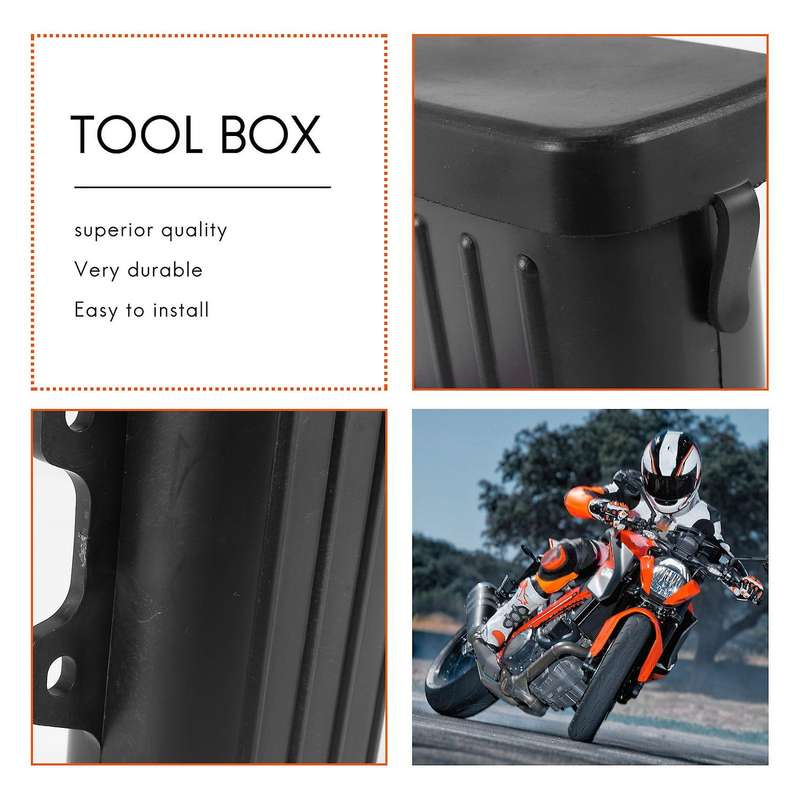 Motorcycle Trail Tool Box Holder Bottle Off-Road Motocross Tool Container Tool Tube for DR250 Djebel
