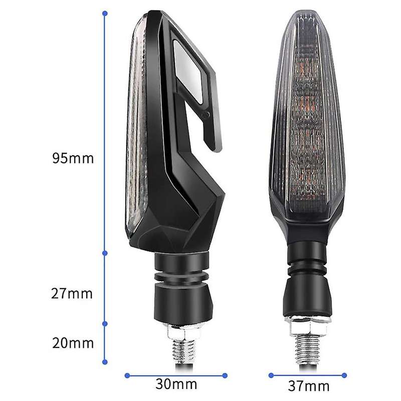 Motorcycle Turn Signal Red/Sequence Amber LED Indicator Light Daytime Running Lights DRL Switchback