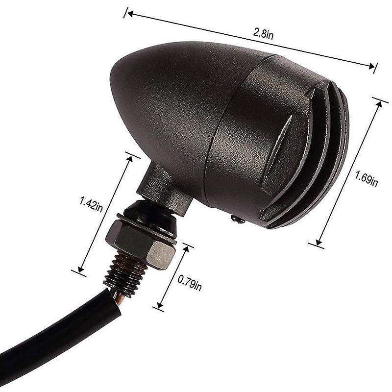 Motorcycle Turn Signals Light, 3 Wire Bulb Indicators Turn Signals for Cruiser Mini Chopper Frame