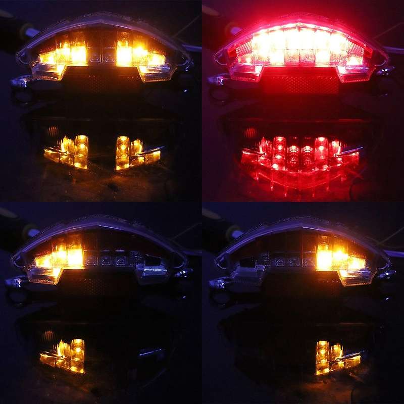 Motorcycle Turn Signals Light Blinker Indicator Rear Lights Brake Light LED Taillight for F650GS R12