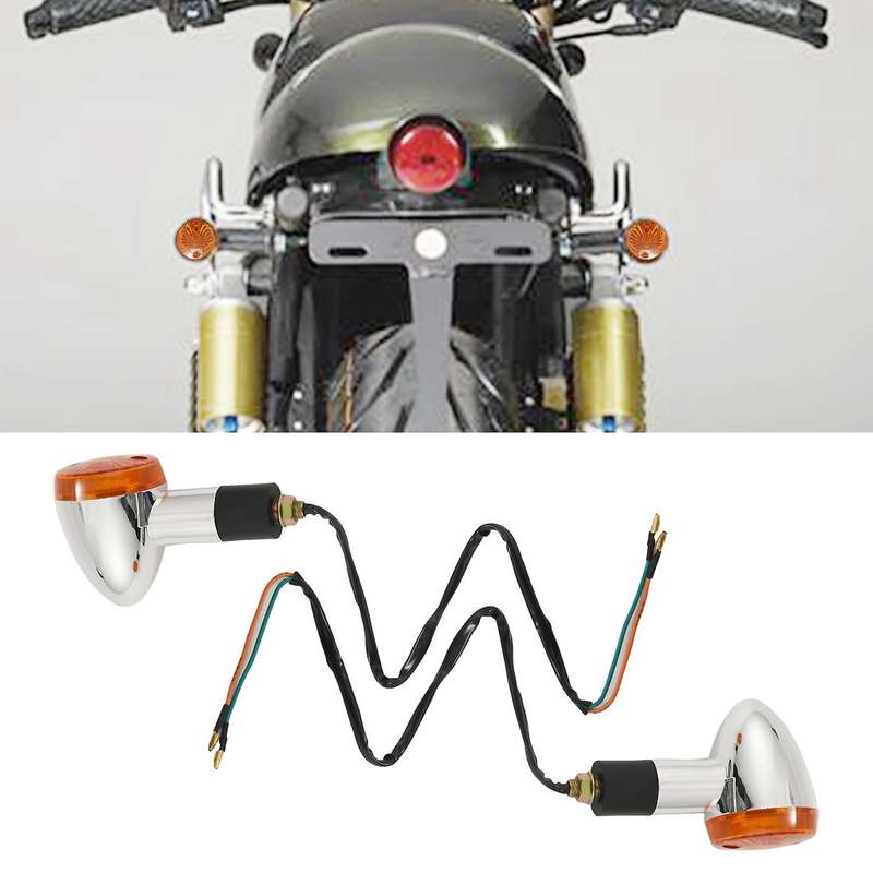Motorcycle Turn Signals Front Rear Lights Compatible Honda Harley Kawasaki