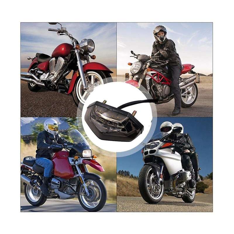 Motorcycle Universal 12v Dc Led Brake Stop Tail Light Signal Indicators Motorbike Bike Rear Brake L
