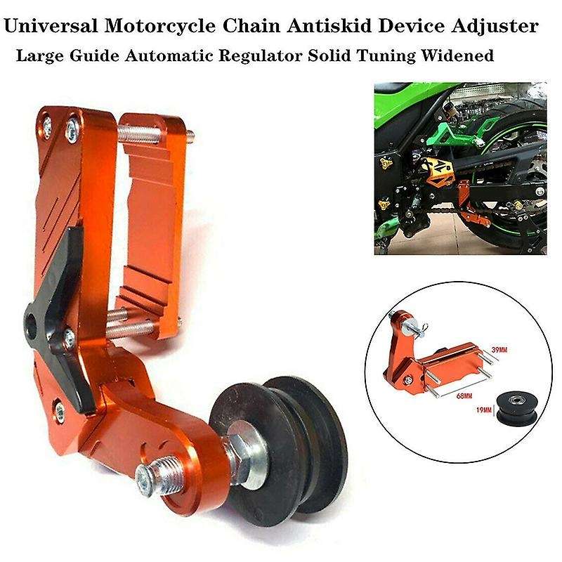 Motorcycle Universal Chain Antiskid Adjuster Automatic Regulator Tuning Widened