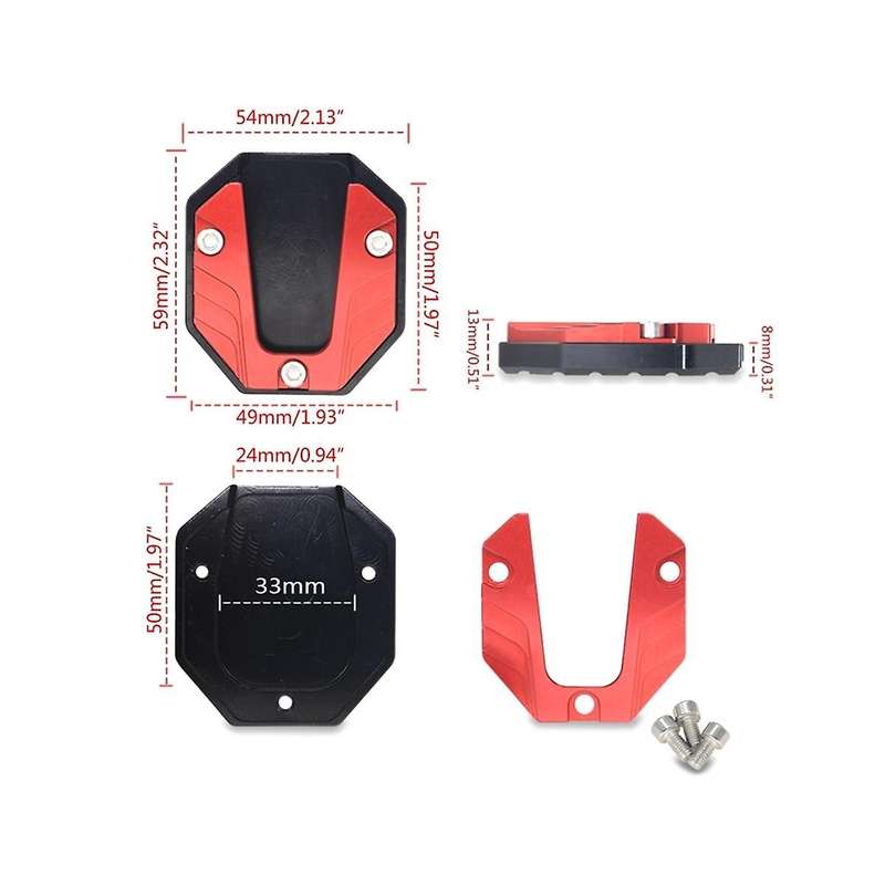 Motorcycle Universal Non- Side Support Base Accessories Electric Vehicle Modification Foot Support I