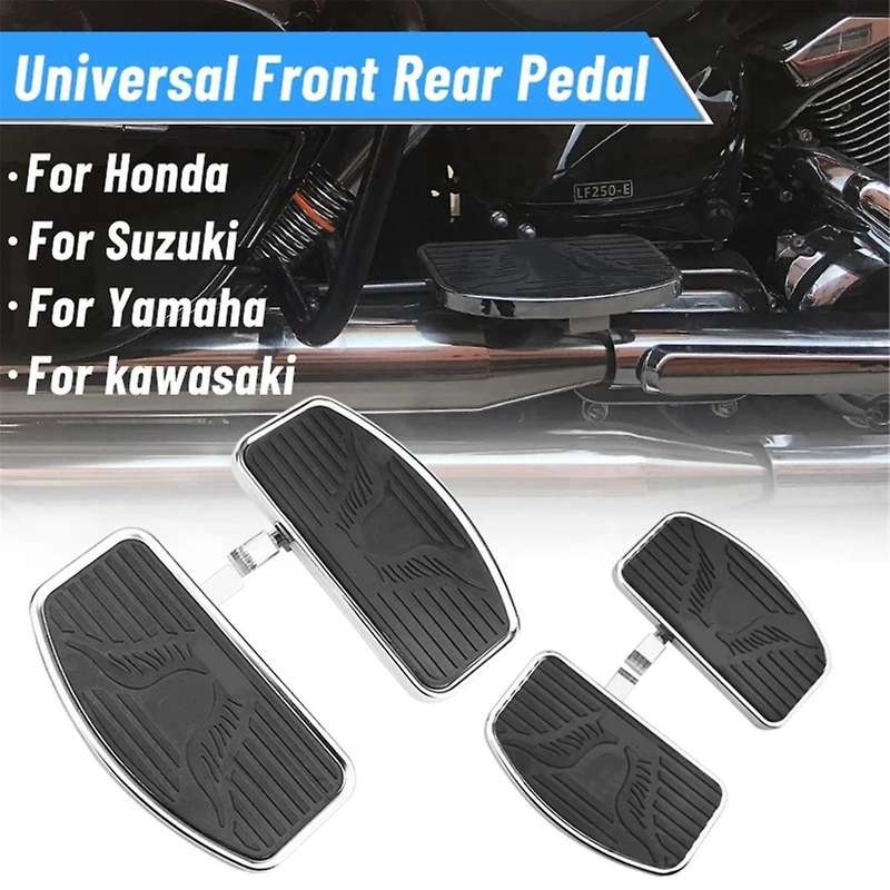 Motorcycle Universal Front Foot Driver Footrest Floorboards for Vtx V-star Drag Star