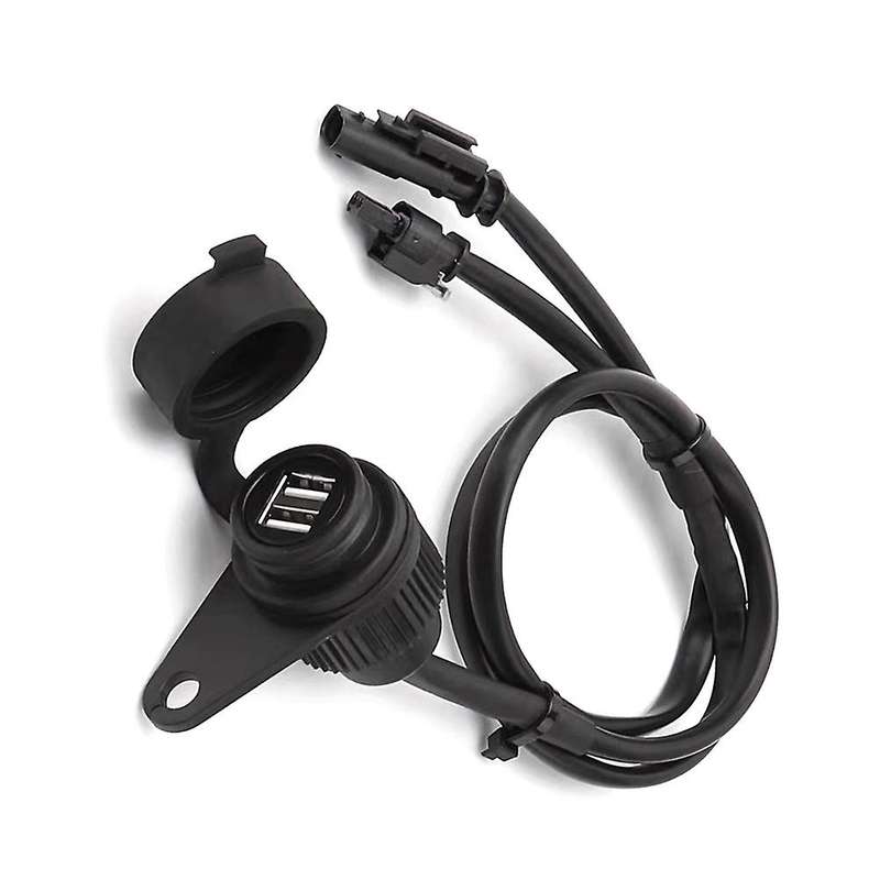 Motorcycle USB Double Socket for R1200GS R1250GS F700GS F750GS F800GS F850GS ADV Accessories with Lo