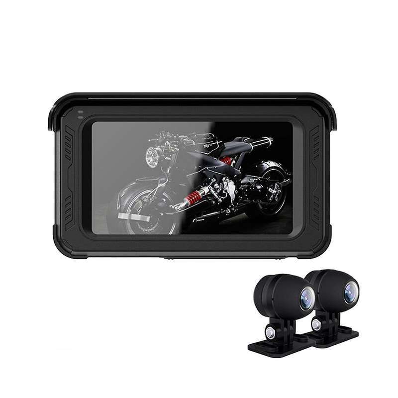 Motorcycle Waterproof Wireless Carplay Touch Screen Android Auto GPS Navigator Motorcycle Recorder,5