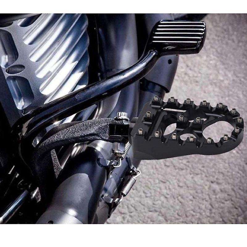 Motorcycle Wide Foot Pegs 360 degree Roating MX Chopper Style for Iron 883